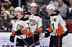Vatrano finishes with a career-high 37 goals as the Ducks end their season on a high note, a 4-1 win that dropped the playoff-bound Golden Knights out of third place in the Pacific Division and into the second wild-card slot.