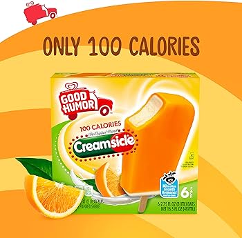Good Humor ice cream notes its Creamsicles are only a 100-calorie treat. (Courtesy: Unilever)